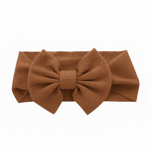 Βρεφική Κορδέλα Καφέ Big bow 8194